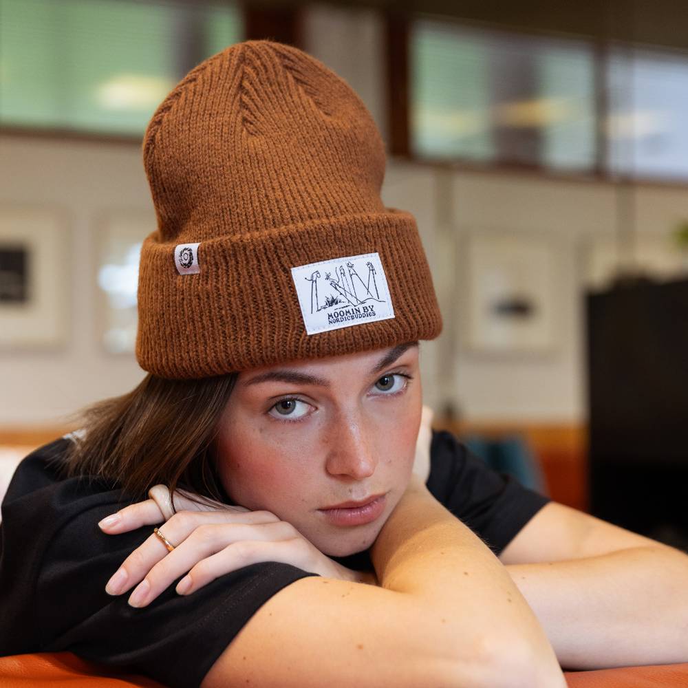 Moomin Comet Beanie Brown - The Official Moomin Shop