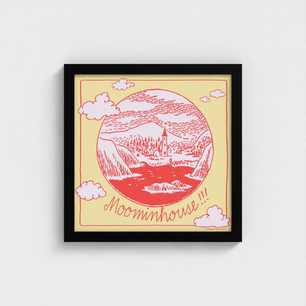Moominhouse Telescope View Fine Art Framed Print