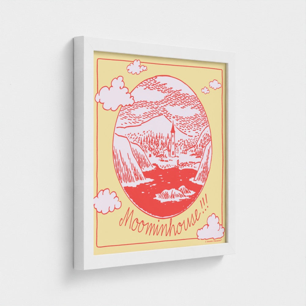Moominhouse Telescope View Fine Art Framed Print