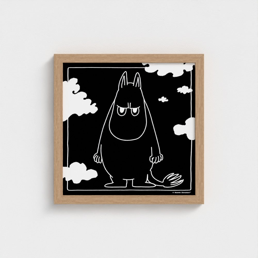 Angry Moomintroll Square Fine Art Framed Print