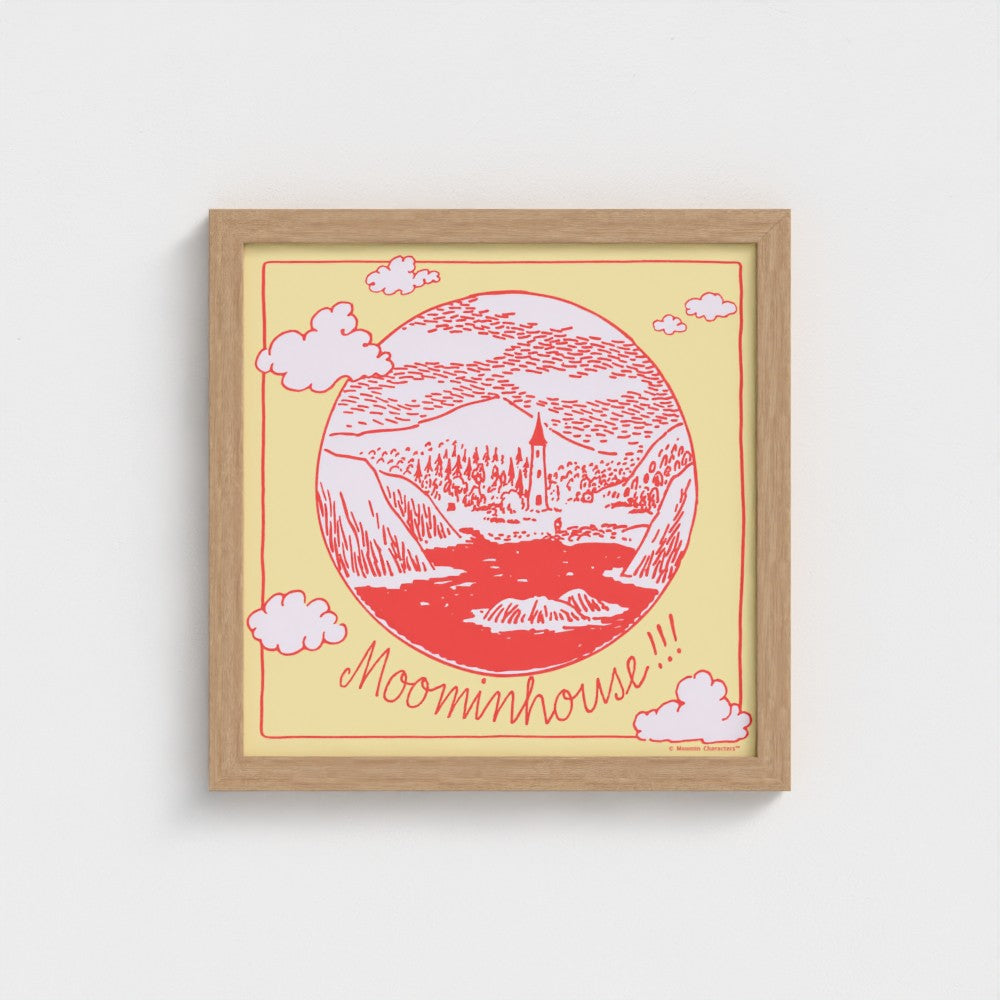 Moominhouse Telescope View Fine Art Framed Print