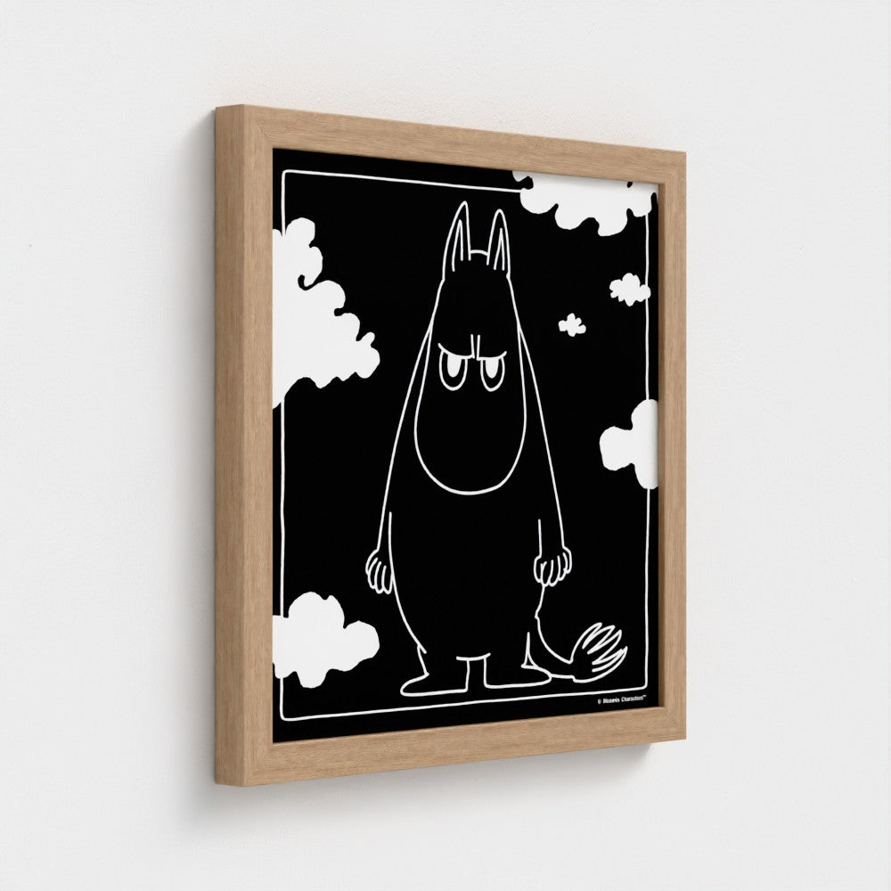 Angry Moomintroll Square Fine Art Framed Print