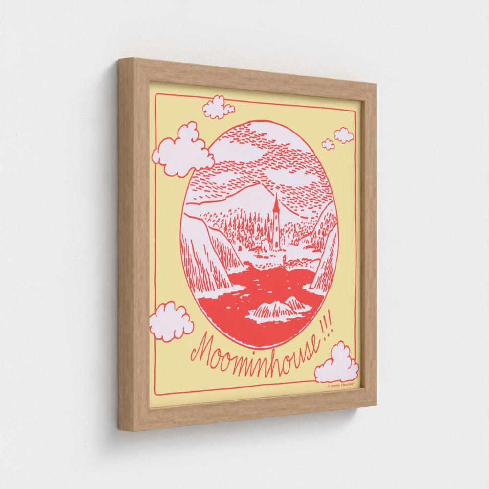 Moominhouse Telescope View Fine Art Framed Print