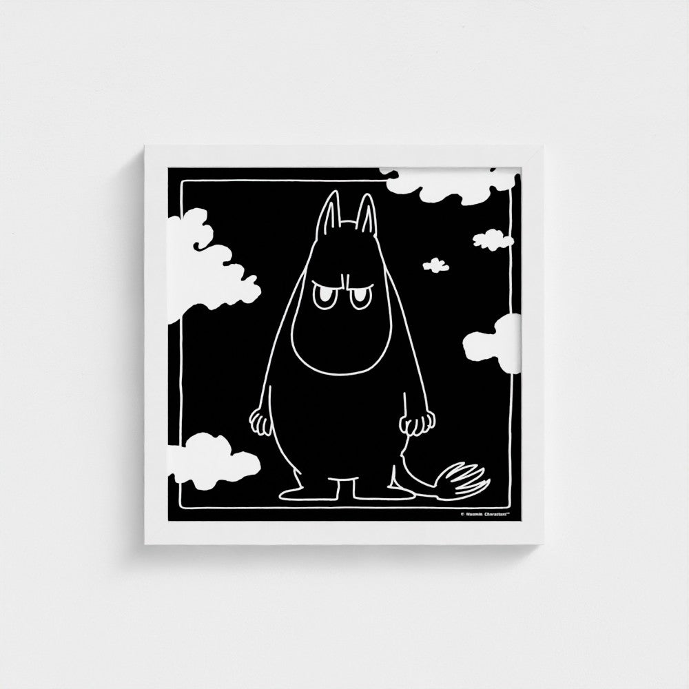 Angry Moomintroll Square Fine Art Framed Print