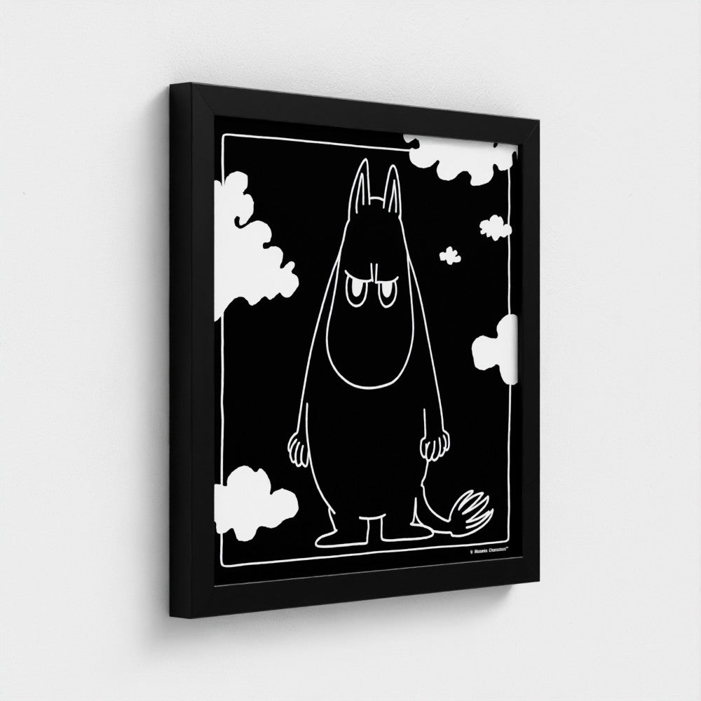 Angry Moomintroll Square Fine Art Framed Print