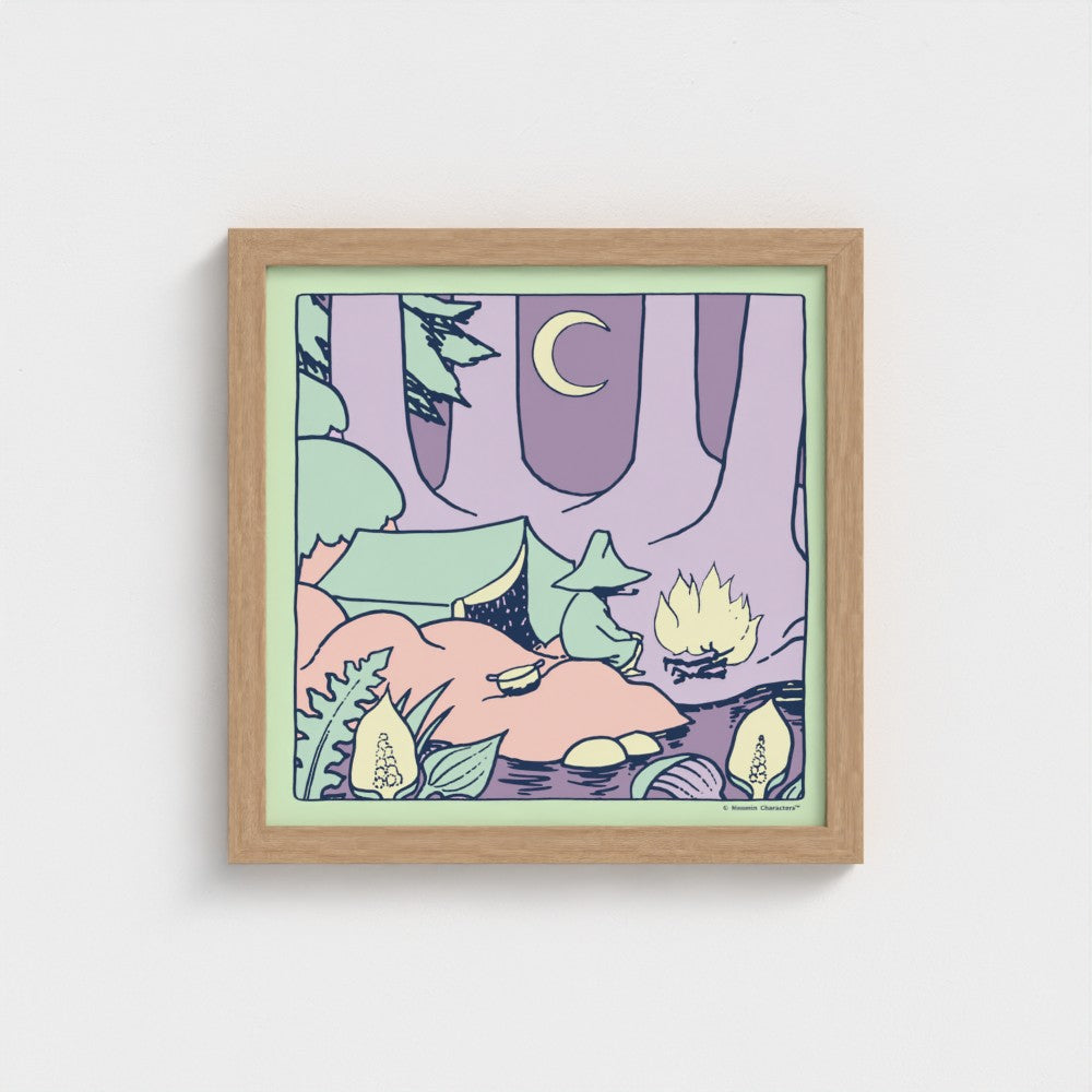 Snufkin Camping Fine Art Framed Print | Moomin Shop United States