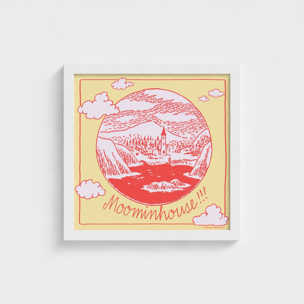 Moominhouse Telescope View Fine Art Framed Print