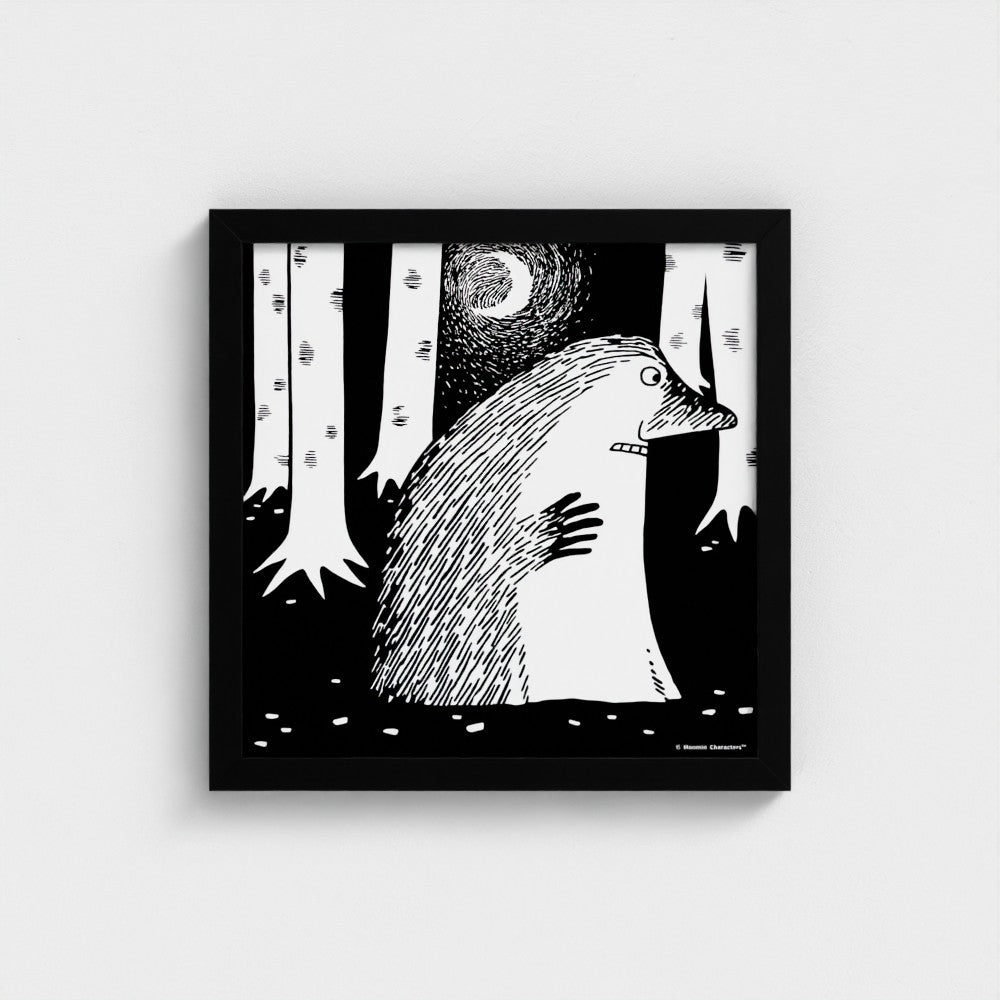 The Groke By Moonlight Fine Art Framed Print | Moomin Shop United States