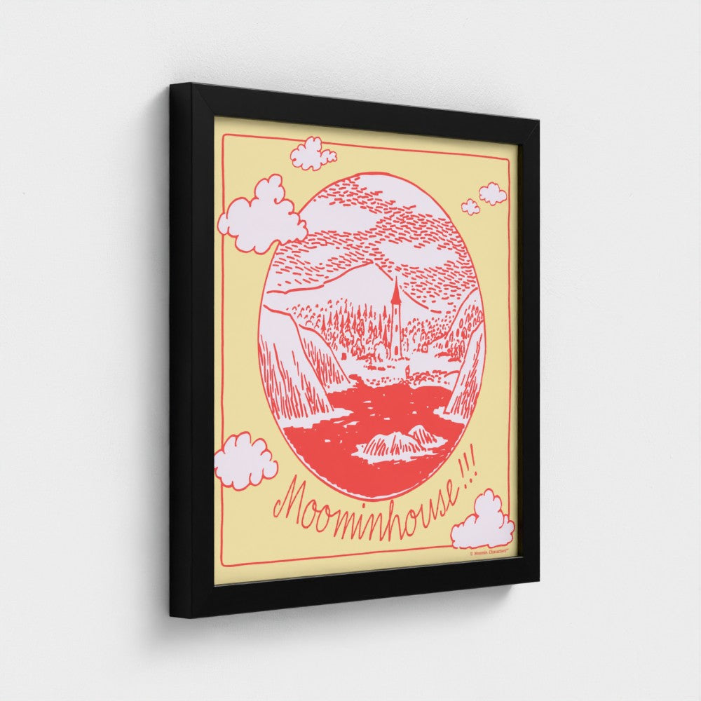 Moominhouse Telescope View Fine Art Framed Print