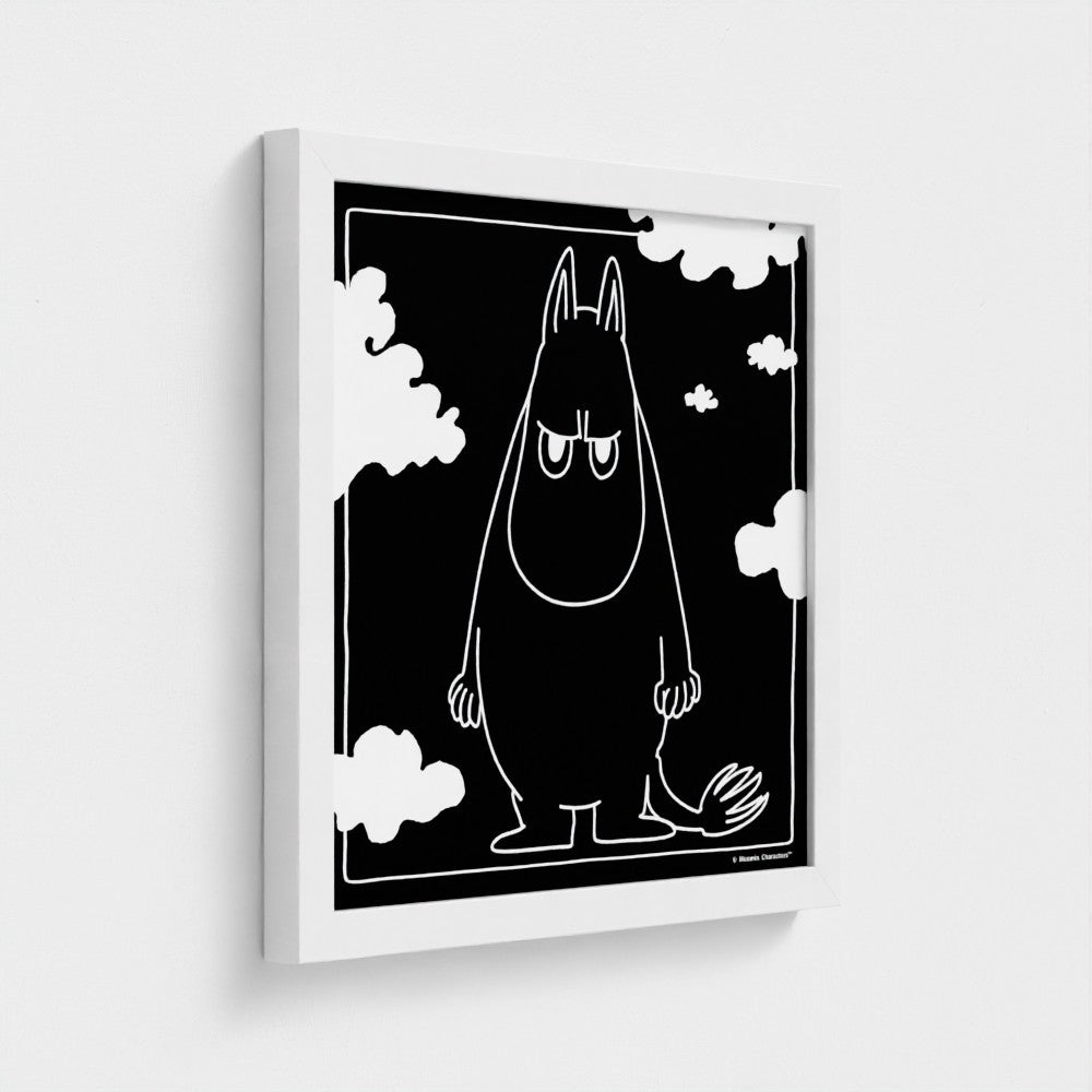 Angry Moomintroll Square Fine Art Framed Print