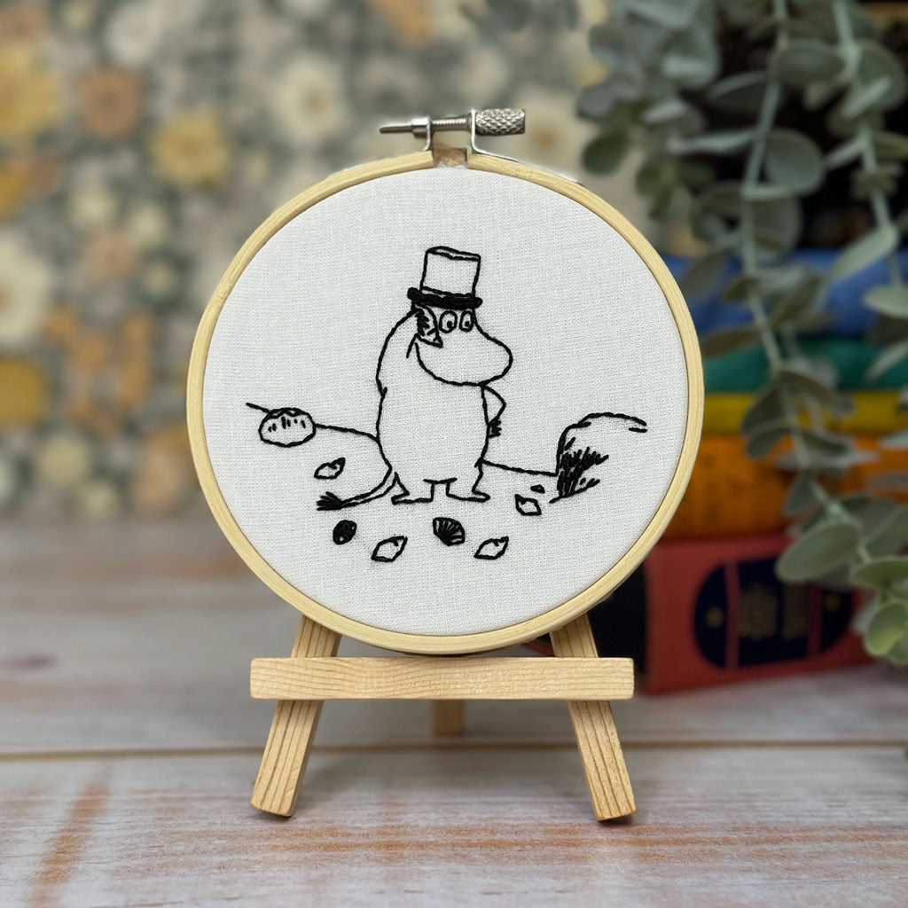 Moominpappa&#39;s Seashell Discovery Mini Embroidery Kit - The Crafty Kit Company | Moomin Shop United States