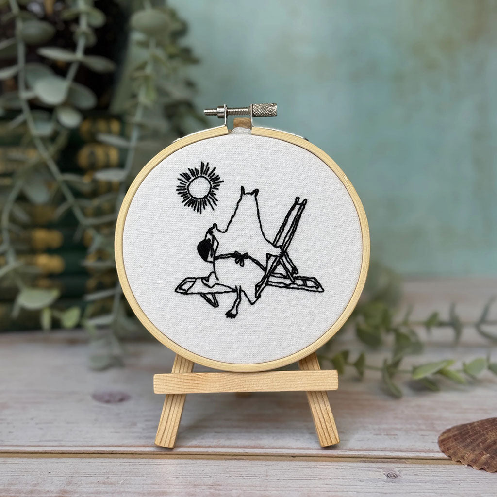 Moominmamma&#39;s Day In The Sun Mini Embroidery Kit - The Crafty Kit Company