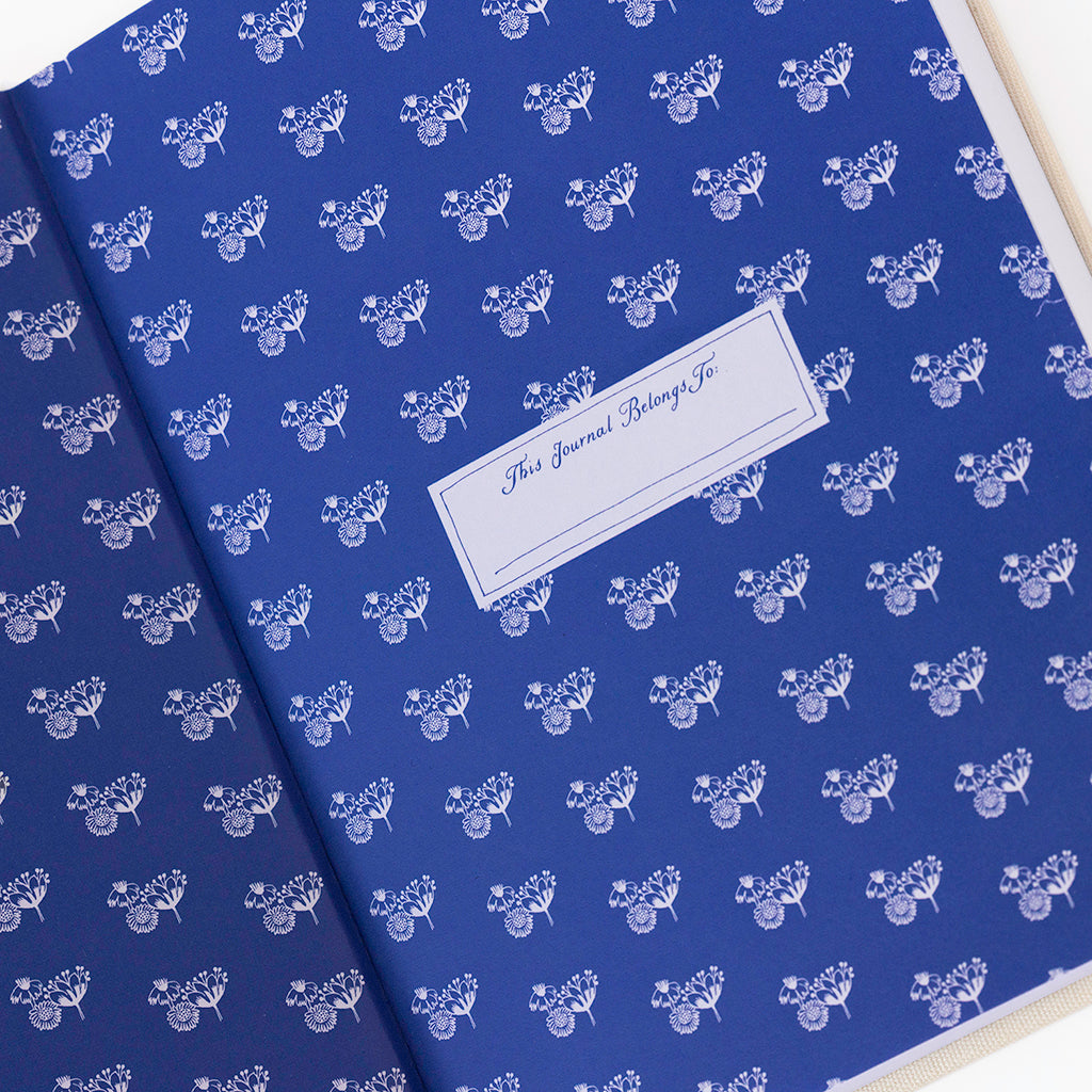 Moomintroll Garden Embroidered Journal