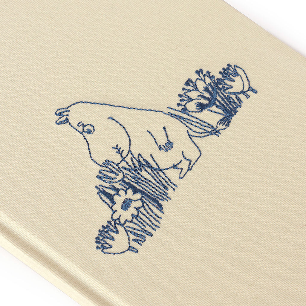 Moomintroll Garden Embroidered Journal