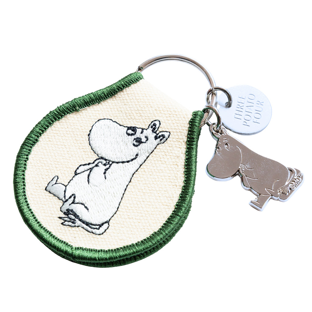 Moomintroll Sitting Patch Keychain + Charm