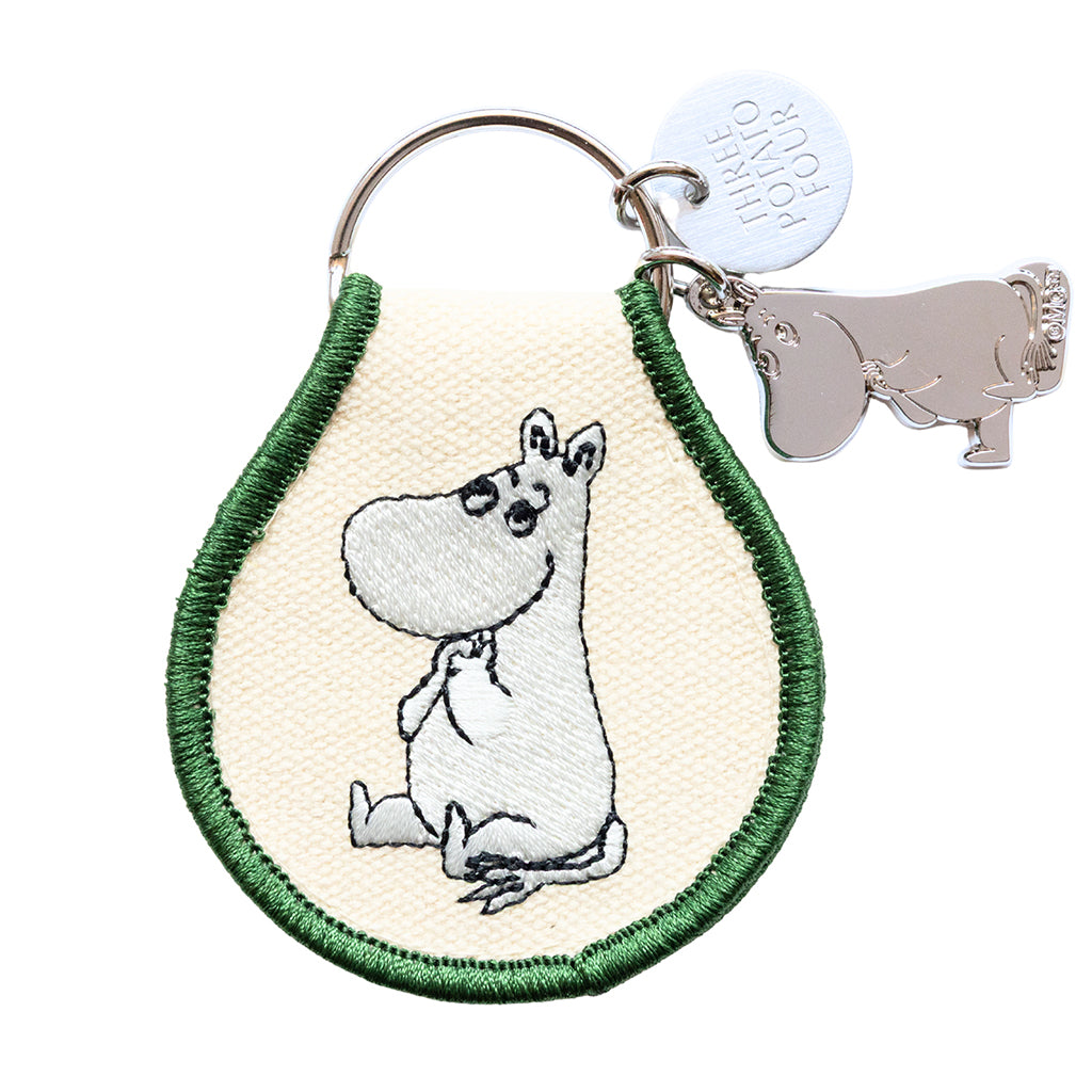 Moomintroll Sitting Patch Keychain + Charm