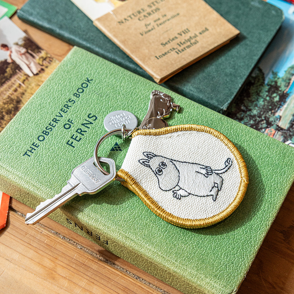 Moomintroll Wave Patch Keychain + Charm