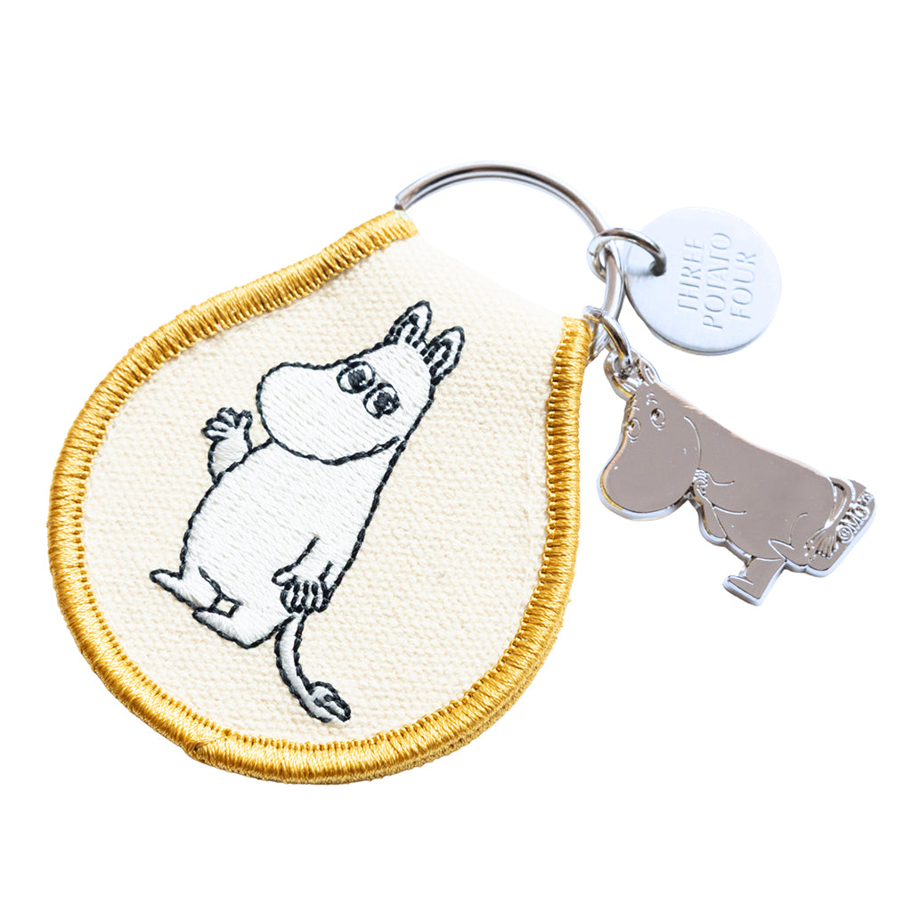 Moomintroll Wave Patch Keychain + Charm | Moomin Shop United States