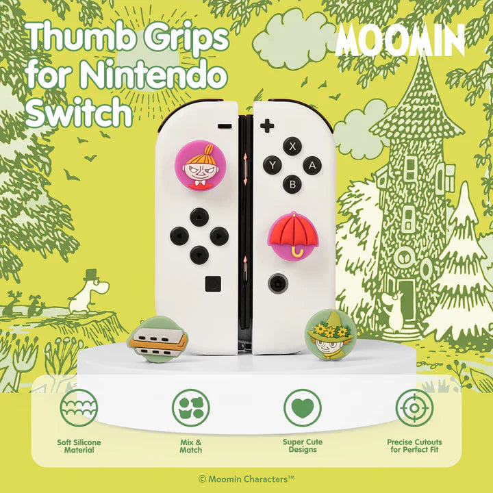 Moomin Nintendo Switch Thumb Grip Caps Series 1 - Little My/Snufkin: