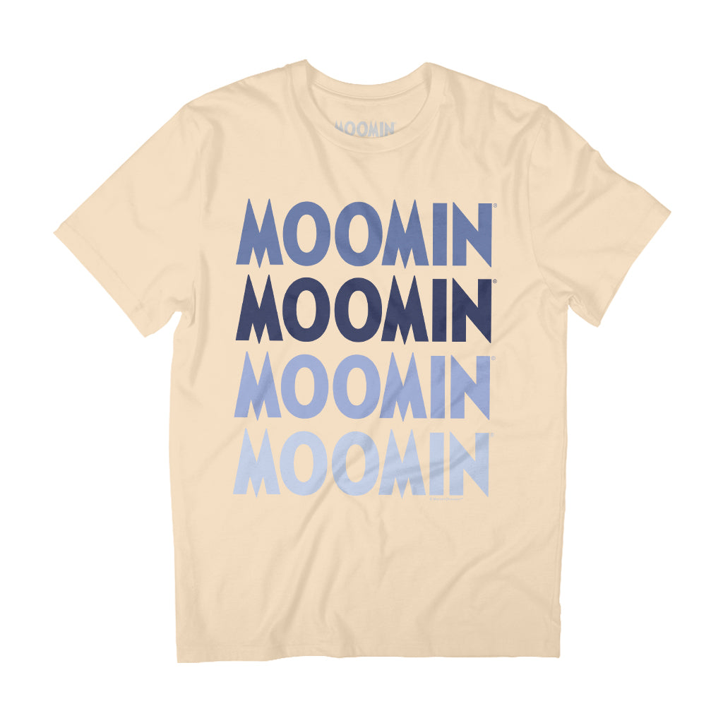 Moomin Text Fade Adult T-Shirt | Moomin Shop US