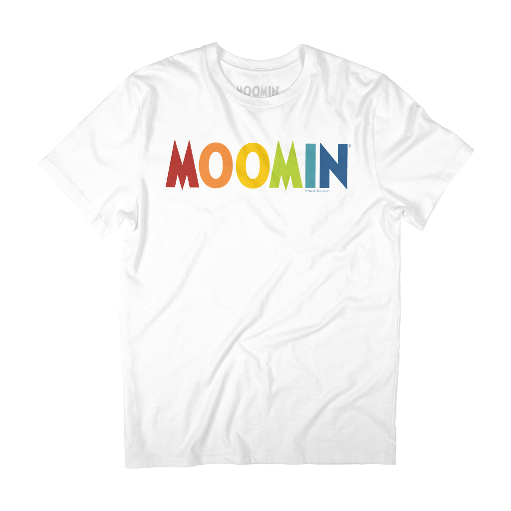 Moomin Rainbow Logo Adult T-Shirt | Moomin Shop US