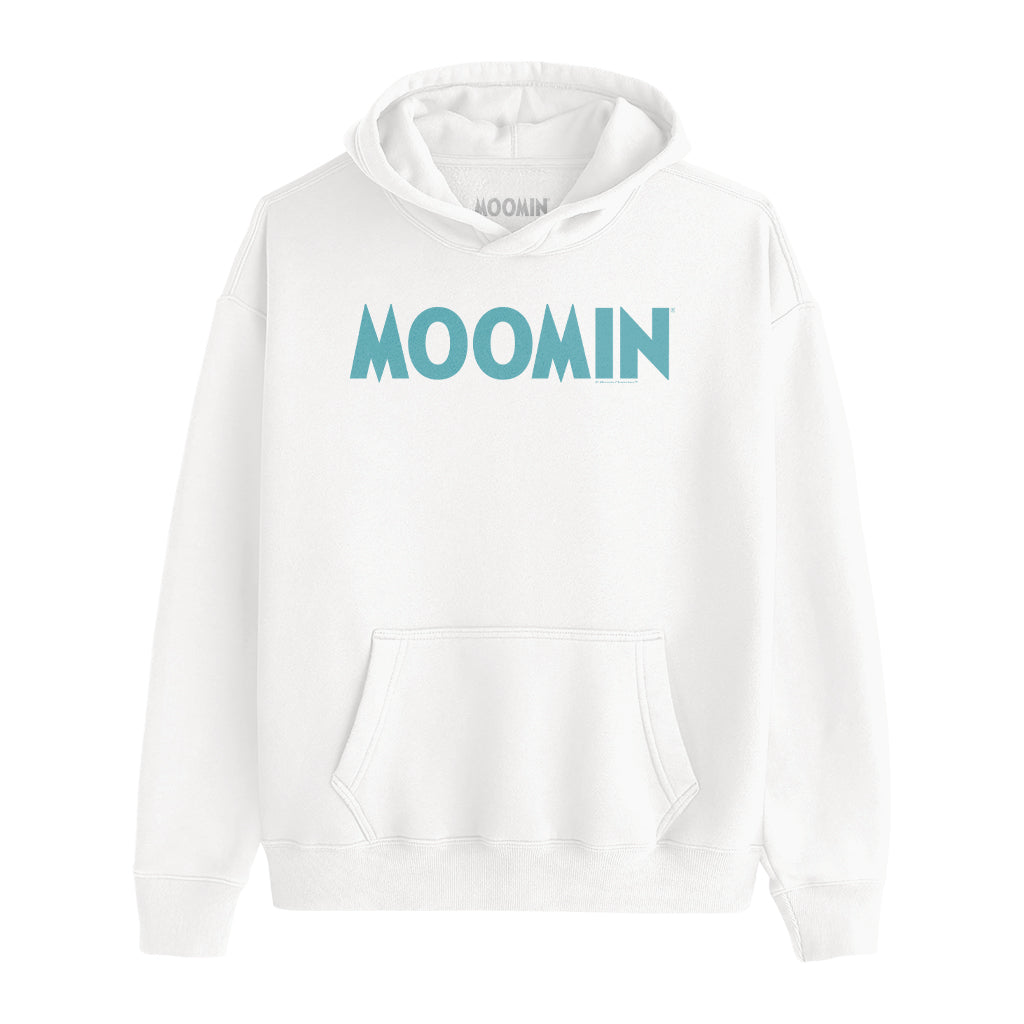 Moomin Green Text Logo Kids Hoodie | Moomin Shop US