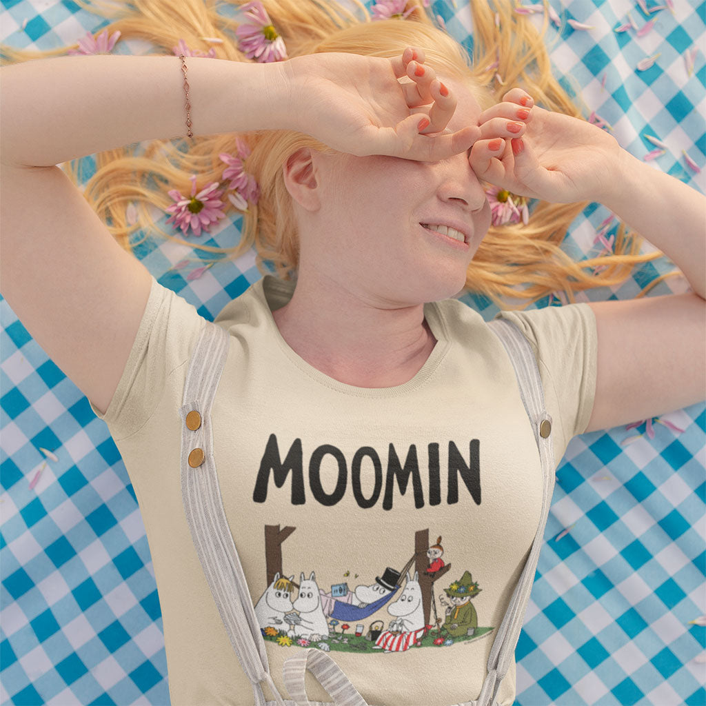 Moomin Family Relaxing Adult T-Shirt