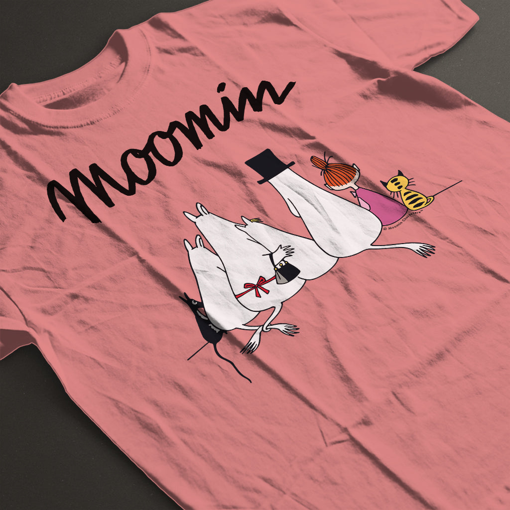 Moomin Family Sitting Adult T-Shirt