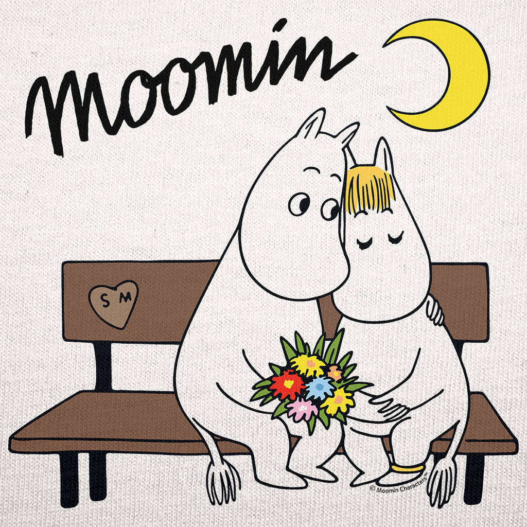 Moomin Moomintroll And Snorkmaiden On A Bench Adult Sweatshirt