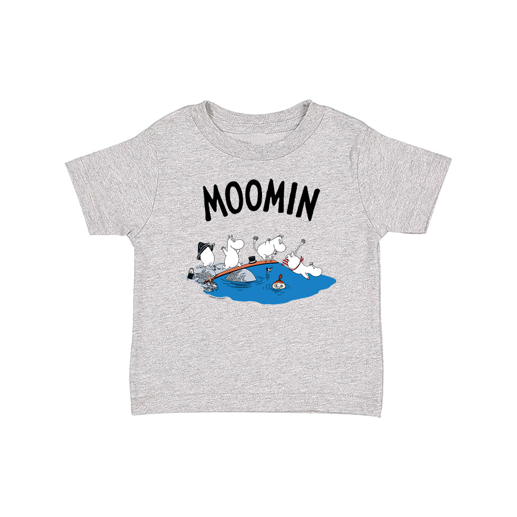 Moomin Family Diving Baby T-Shirt | Moomin Shop US