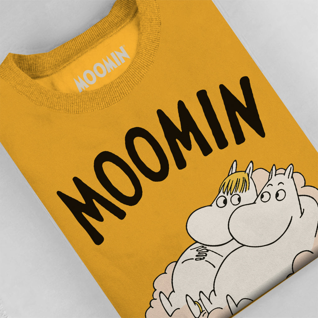 Moomin Moomintroll And Snorkmaiden Relaxing On A Cloud Adult Sweatshirt