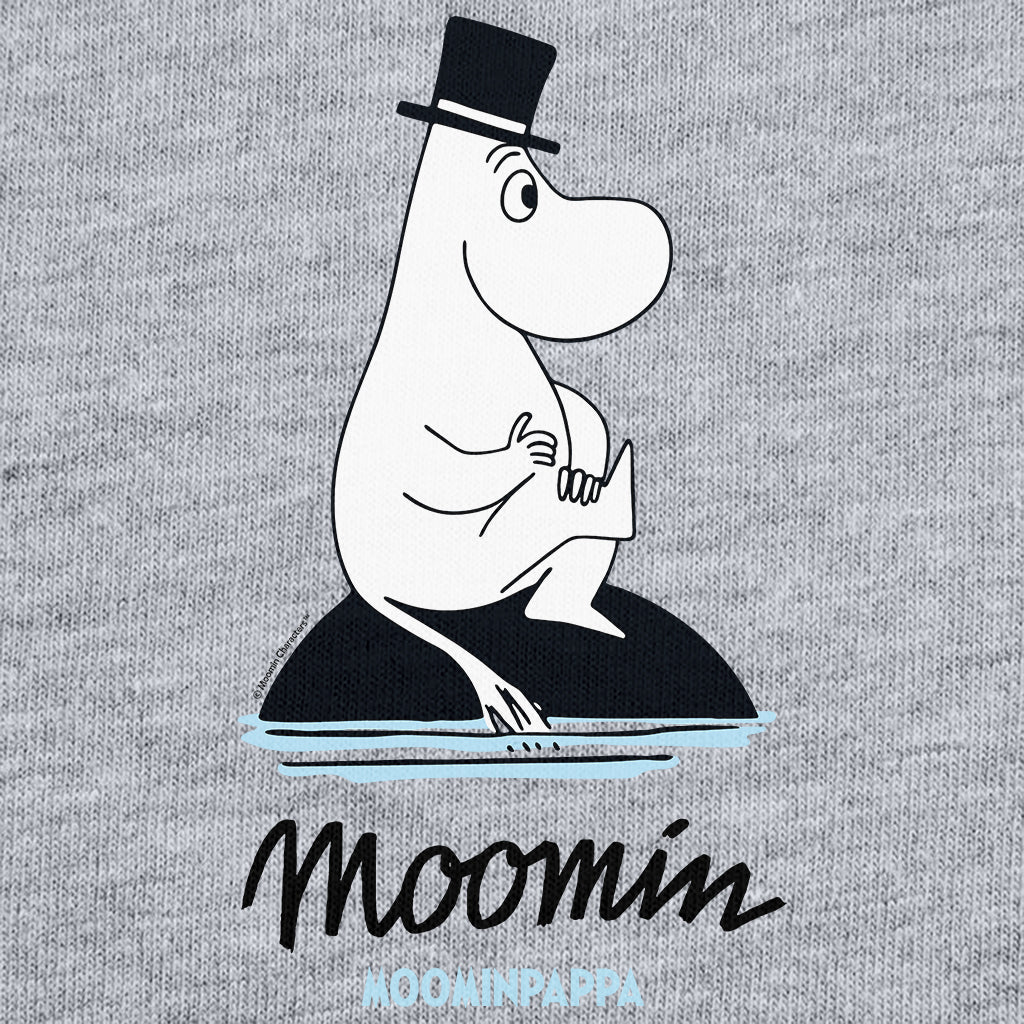 Moomin Moominpappa Sitting On Rock Adult Sweatshirt