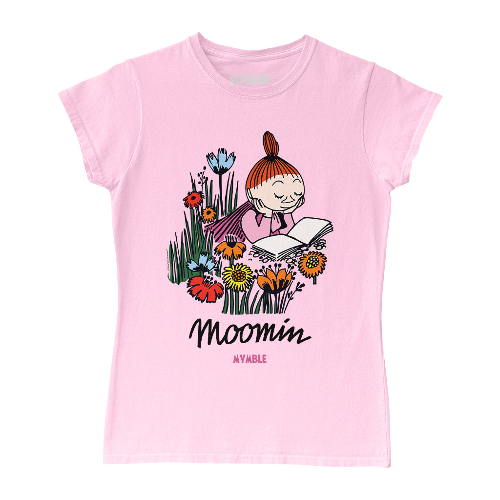 Moomin Mymble Reading Women&#39;s T-Shirt | Moomin Shop US