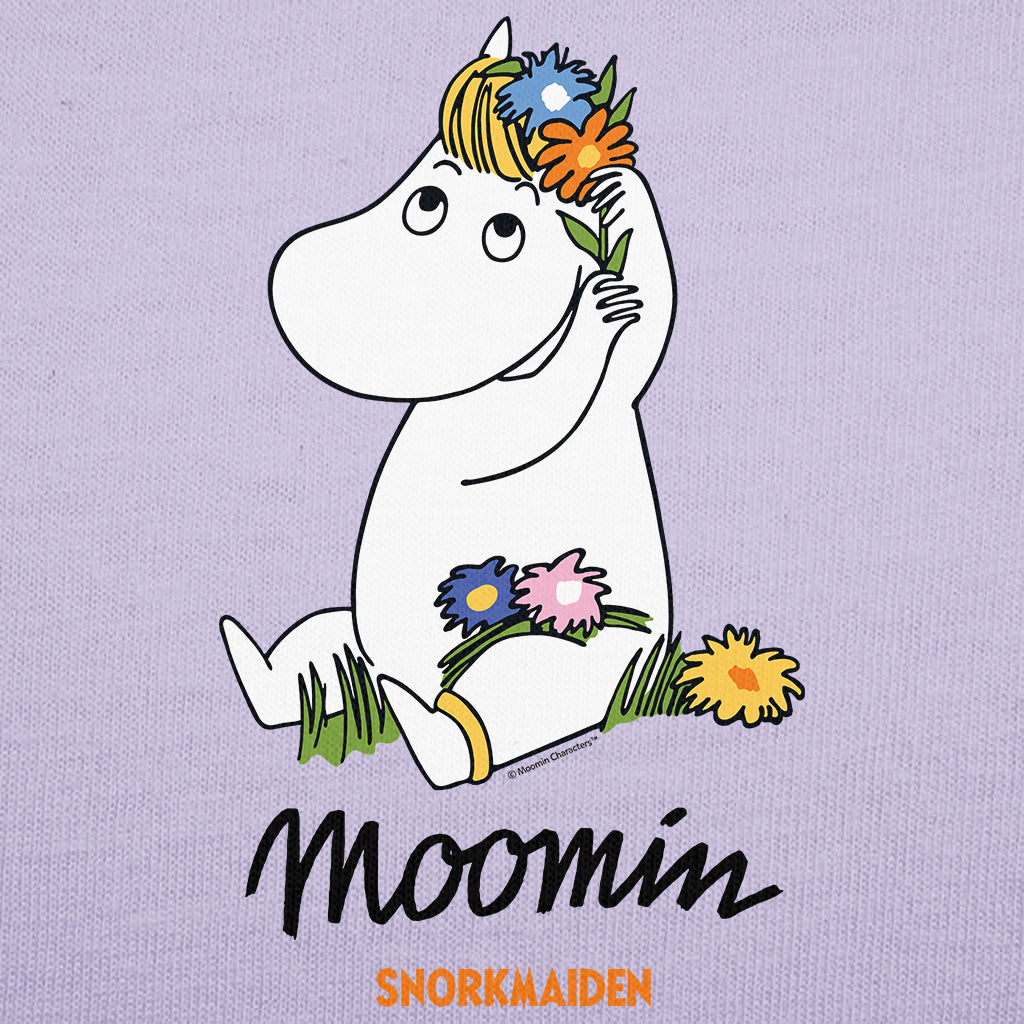 Moomin Snorkmaiden Flowers In Hair Kids T-Shirt