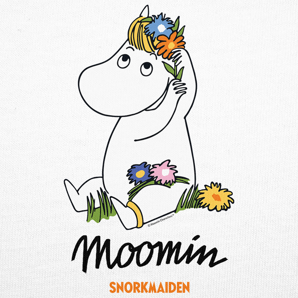 Moomin Snorkmaiden Flowers In Hair Kids T-Shirt