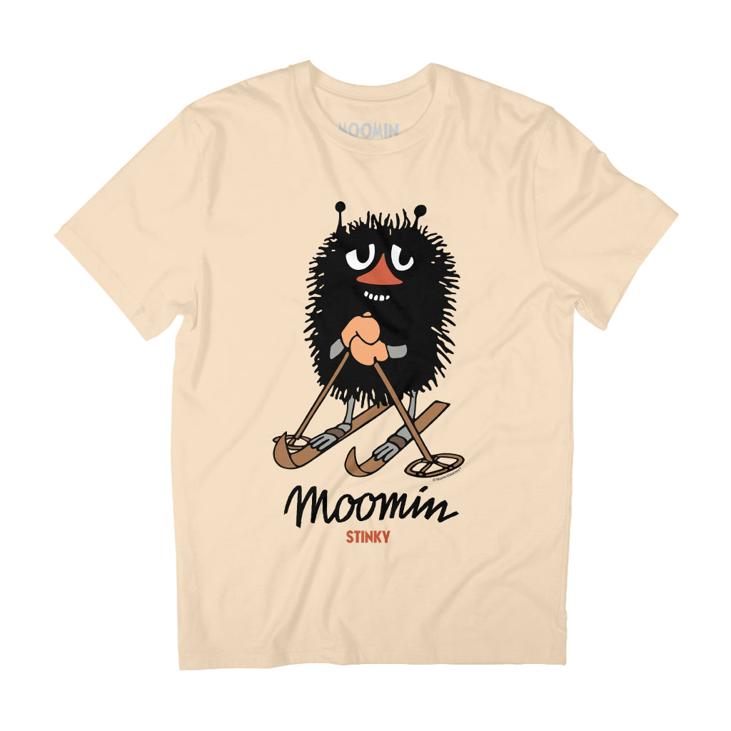 Moomin Stinky On Skis Adult T-Shirt | Moomin Shop US