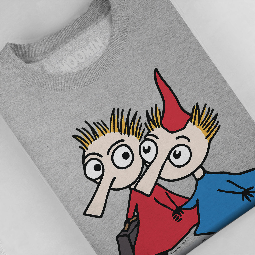 Moomin Thingumy And Bob Holding Hands Kids Sweatshirt