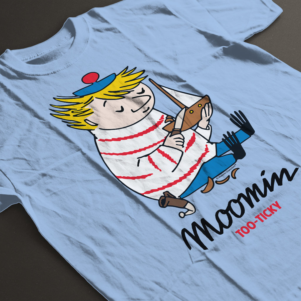 Moomin Too-Ticky Carving Boat Kids T-Shirt