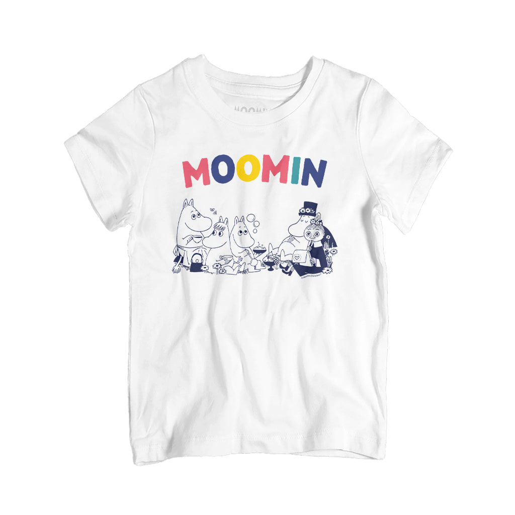 Moomin Family Rainbow Text Toddler T-Shirt | Moomin Shop US