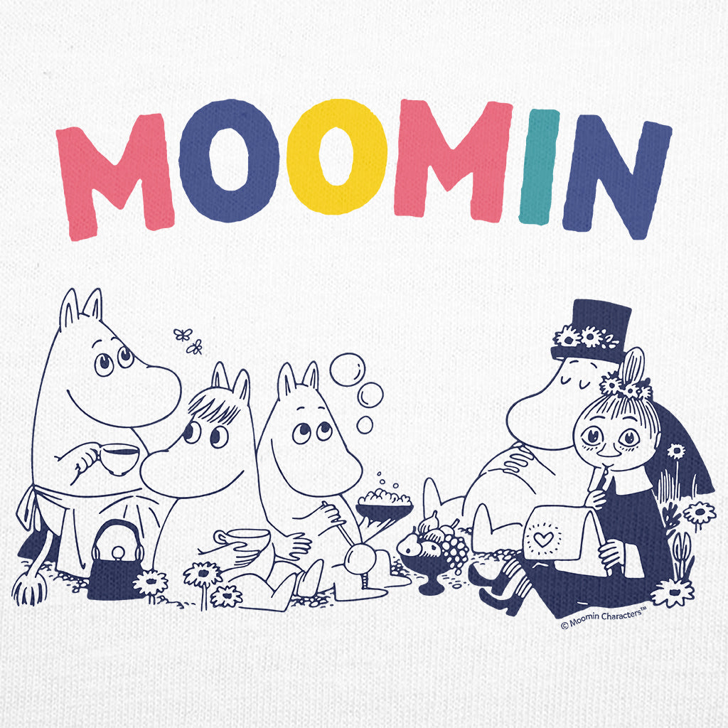 Moomin Family Rainbow Text Adult Sweatshirt