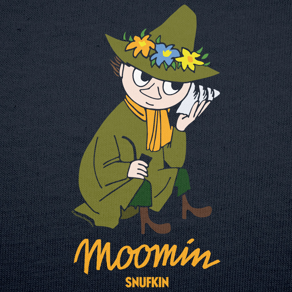 Moomin Snufkin Listening To A Shell Kids T-Shirt