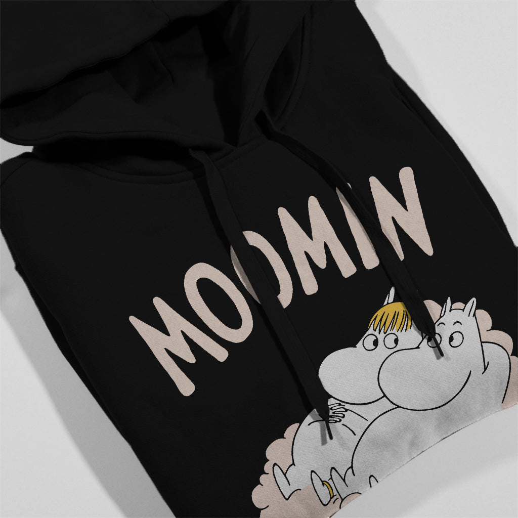 Moomin Moomintroll And Snorkmaiden Relaxing On A Cloud Adult Hoodie