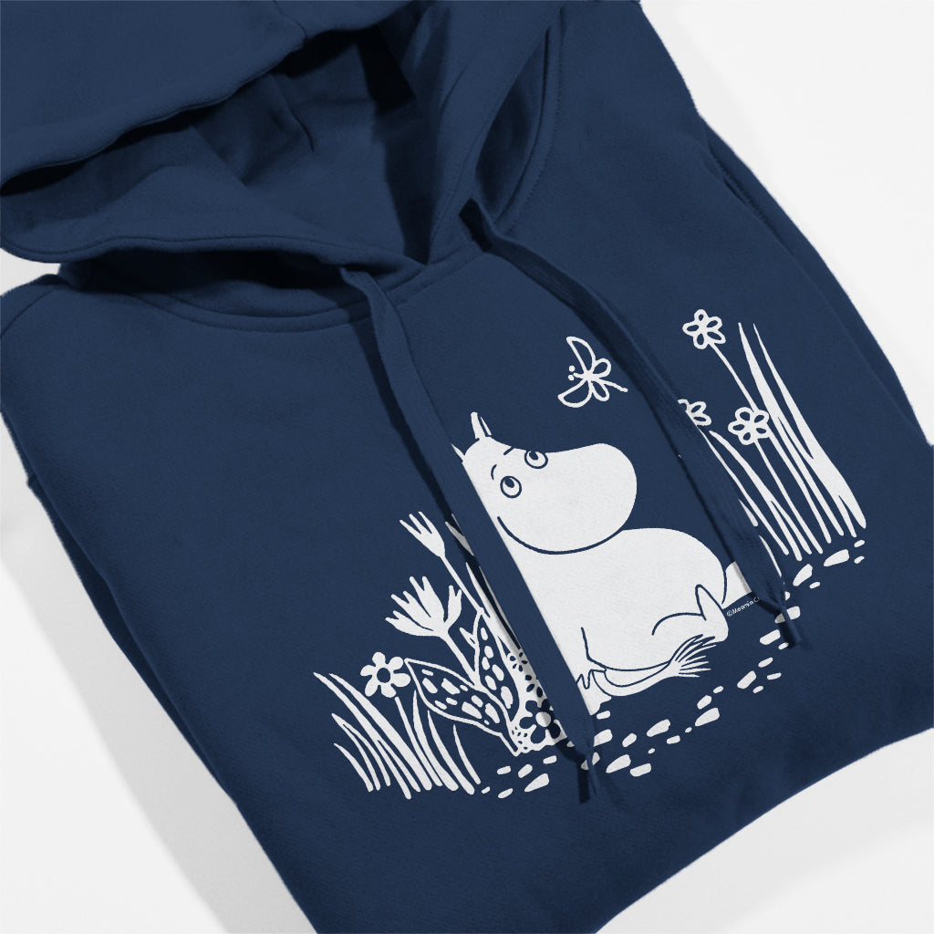 Moomintroll Relaxing In The Garden Adult Hoodie | Moomin Shop US