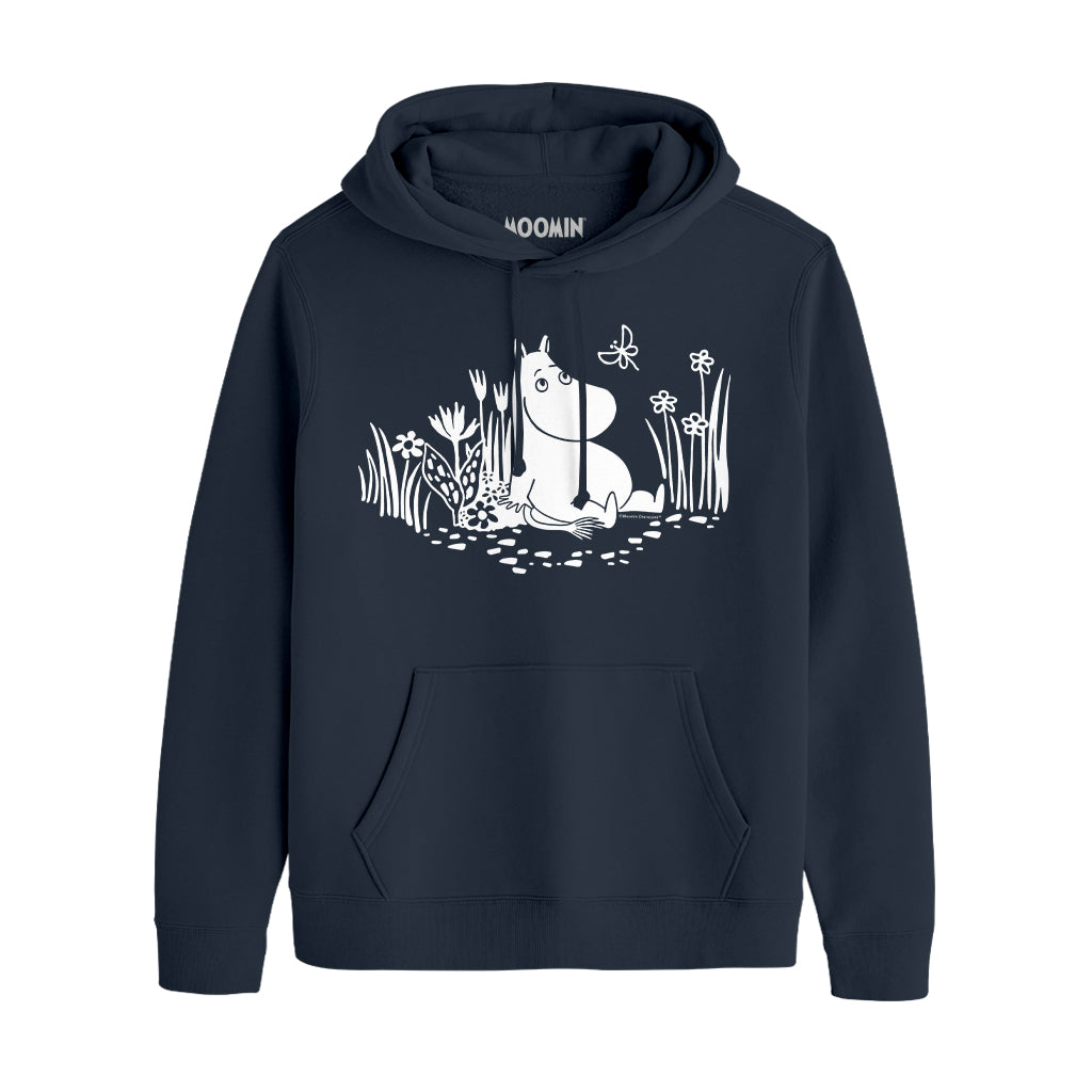 Moomintroll Relaxing In The Garden Adult Hoodie