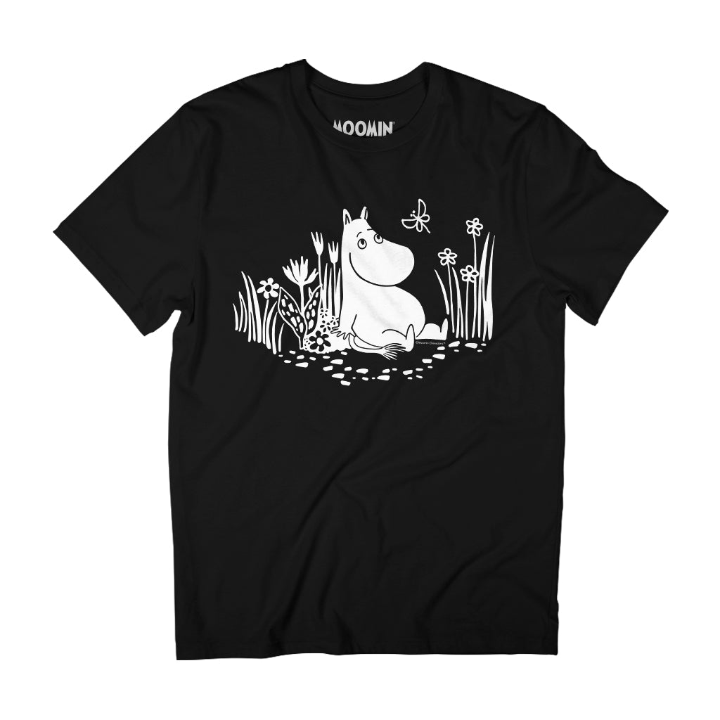 Moomintroll Relaxing In The Garden Adult T-Shirt