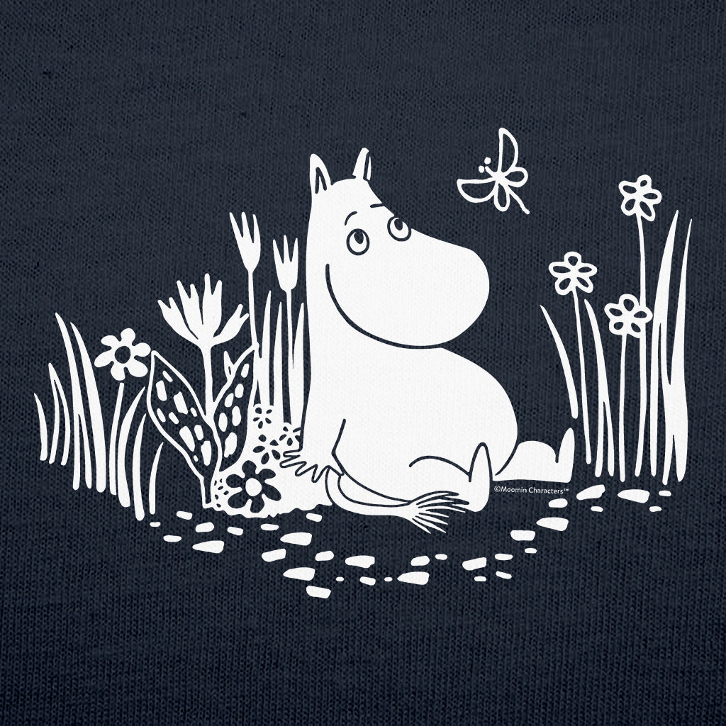Moomintroll Relaxing In The Garden Adult Hoodie