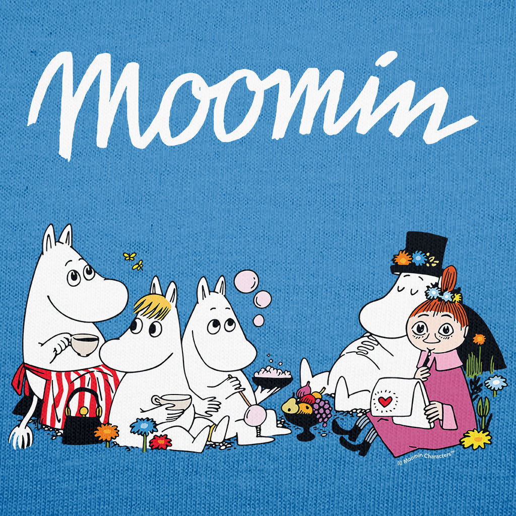 Moomin Family Eating Outside Kids T-Shirt