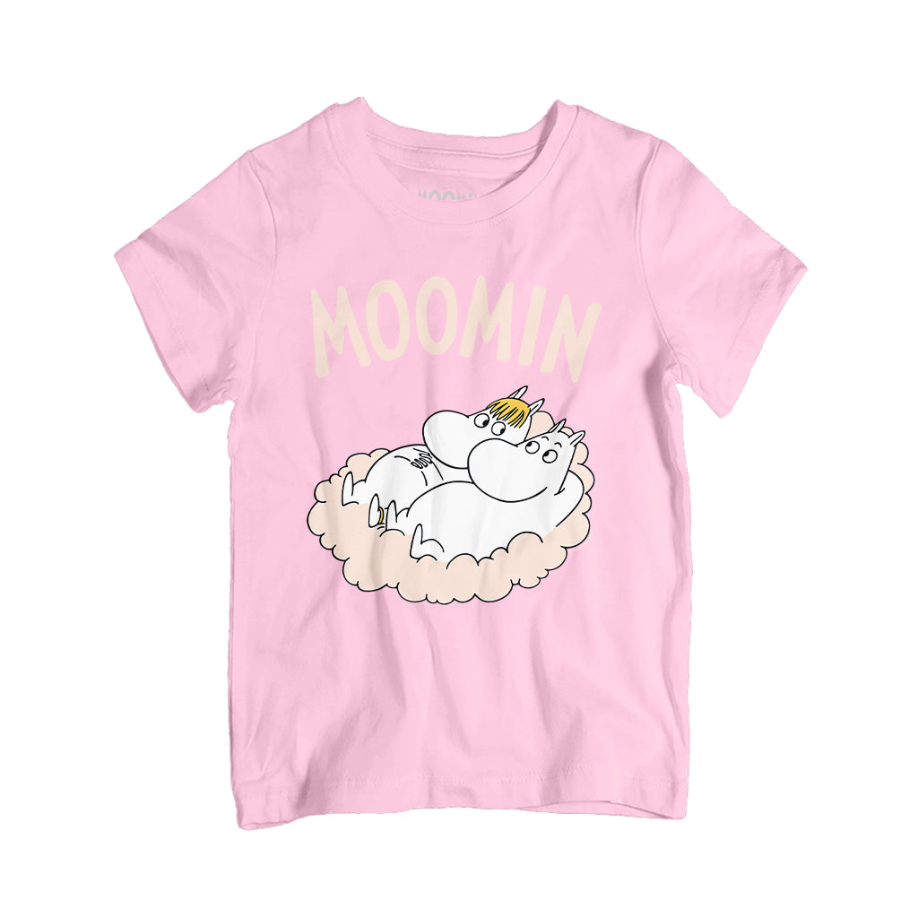 Moomin Moomintroll And Snorkmaiden Relaxing On A Cloud Toddler T-Shirt