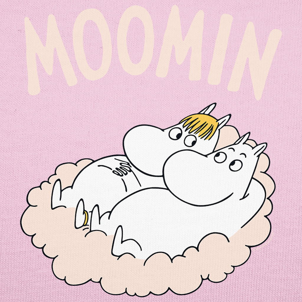 Moomin Moomintroll And Snorkmaiden Relaxing On A Cloud Toddler T-Shirt