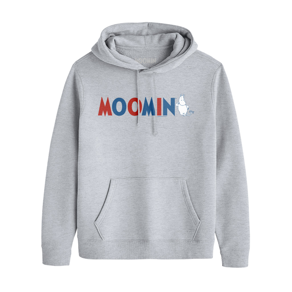 Moomin Red And Blue Logo Adult Hoodie